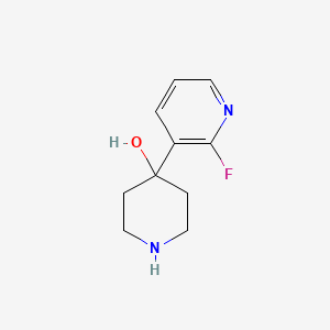 molecular formula C10H13FN2O B1415323 4-(2-氟吡啶-3-基)哌啶-4-醇 CAS No. 360766-60-5