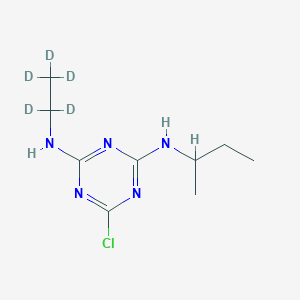 molecular formula C9H16ClN5 B1415324 Sebuthylazine D5 (N-ethyl D5) CAS No. 1219805-56-7