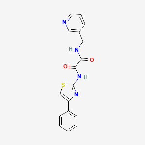 N'-(4-phenyl-1,3-thiazol-2-yl)-N-(pyridin-3-ylmethyl)oxamide