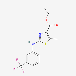 5-Methyl-2-(3-trifluoromethylphenylamino)-thiazole-4-carboxylic acid ethyl ester