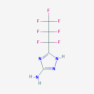 3-(heptafluoropropyl)-1H-1,2,4-triazol-5-amine