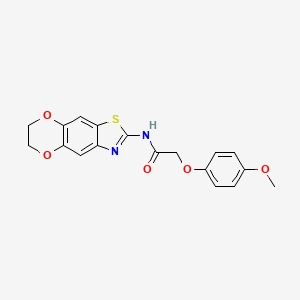 N-(6,7-dihydro-[1,4]dioxino[2,3-f][1,3]benzothiazol-2-yl)-2-(4-methoxyphenoxy)acetamide