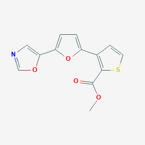molecular formula C13H9NO4S B1415333 3-[5-(1,3-恶唑-5-基)-2-呋喃基]噻吩-2-甲酸甲酯 CAS No. 2197056-81-6