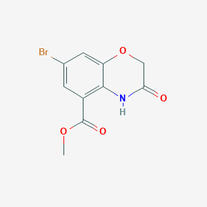 methyl 7-bromo-3-oxo-3,4-dihydro-2H-1,4-benzoxazine-5-carboxylate