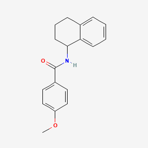 4-methoxy-N-(1,2,3,4-tetrahydronaphthalen-1-yl)benzamide