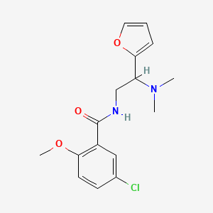 5-chloro-N-[2-(dimethylamino)-2-(furan-2-yl)ethyl]-2-methoxybenzamide