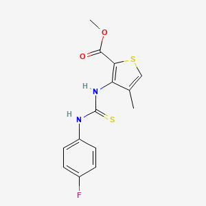 Methyl 3-({[(4-fluorophenyl)amino]carbonothioyl}amino)-4-methylthiophene-2-carboxylate