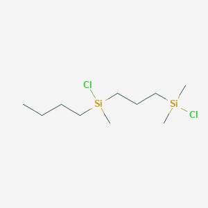 Butyl(chloro){3-[chloro(dimethyl)silyl]propyl}(methyl)silane