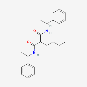 2-butyl-N,N'-bis(1-phenylethyl)propanediamide