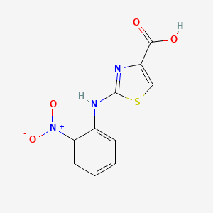 molecular formula C10H7N3O4S B1415344 2-(2-Nitrophenylamino)-thiazole-4-carboxylic acid CAS No. 2197052-98-3