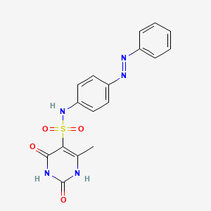 6-methyl-2,4-dioxo-N-{4-[(E)-phenyldiazenyl]phenyl}-1,2,3,4-tetrahydropyrimidine-5-sulfonamide