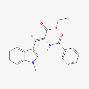 ethyl (Z)-2-benzamido-3-(1-methylindol-3-yl)prop-2-enoate