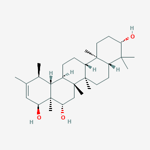 (3S,4aR,6aR,6aR,6bR,8S,8aS,9S,12S,12aR,14aR,14bR)-4,4,6a,6b,8a,11,12,14b-octamethyl-2,3,4a,5,6,6a,7,8,9,12,12a,13,14,14a-tetradecahydro-1H-picene-3,8,9-triol