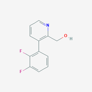 molecular formula C12H9F2NO B1415358 3-(2,3-Difluorophenyl)pyridine-2-methanol CAS No. 1261839-84-2