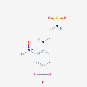 N-[2-[2-nitro-4-(trifluoromethyl)anilino]ethyl]methanesulfonamide