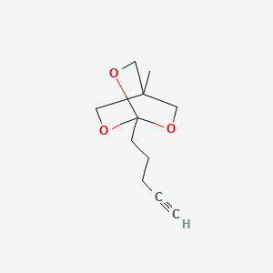 2,6,7-Trioxabicyclo[2.2.2]octane, 4-methyl-1-(4-pentynyl)-