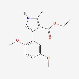 ethyl 4-(2,5-dimethoxyphenyl)-2-methyl-1H-pyrrole-3-carboxylate
