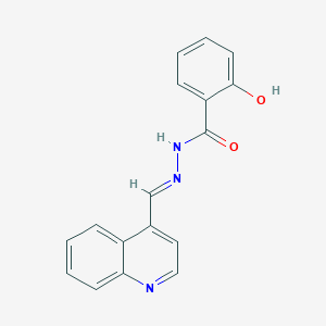 2-hydroxy-N'-[(E)-quinolin-4-ylmethylidene]benzohydrazide