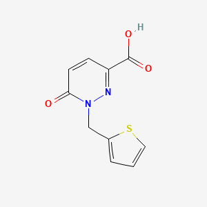 molecular formula C10H8N2O3S B1415371 6-Oxo-1-(thiophen-2-ylmethyl)pyridazine-3-carboxylic acid CAS No. 1105192-31-1