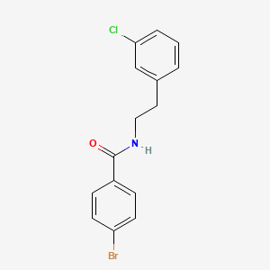 4-bromo-N-[2-(3-chlorophenyl)ethyl]benzamide