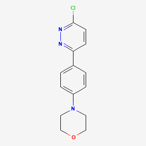 molecular formula C14H14ClN3O B1415381 4-[4-(6-氯吡啶并氮杂嗪-3-基)苯基]吗啉 CAS No. 1105194-58-8