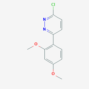 molecular formula C12H11ClN2O2 B1415382 3-Chloro-6-(2,4-dimethoxyphenyl)pyridazine CAS No. 1105194-90-8