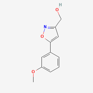 molecular formula C11H11NO3 B1415383 [5-(3-甲氧基苯基)异恶唑-3-基]甲醇 CAS No. 1105191-02-3