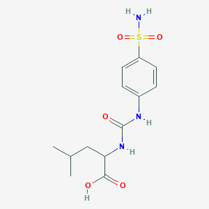 N-[(4-sulfamoylphenyl)carbamoyl]leucine