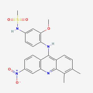 N-[4-[(3,4-dimethyl-6-nitroacridin-9-yl)amino]-3-methoxyphenyl]methanesulfonamide