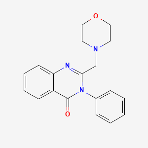 4(3H)-Quinazolinone, 2-(morpholinomethyl)-3-phenyl-