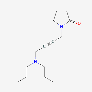 2-Pyrrolidinone, 1-(4-(dipropylamino)-2-butynyl)-