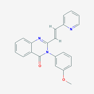 3-(3-methoxyphenyl)-2-[(E)-2-pyridin-2-ylethenyl]quinazolin-4-one