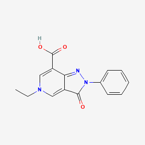 molecular formula C15H13N3O3 B1415400 5-乙基-3-氧代-2-苯基-3,5-二氢-2H-吡唑并[4,3-c]吡啶-7-羧酸 CAS No. 1105191-42-1