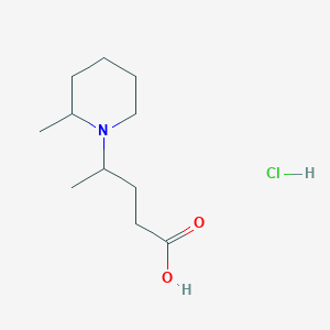 B14154033 5-(2-Methylpiperidino)valeric acid hydrochloride CAS No. 63690-20-0