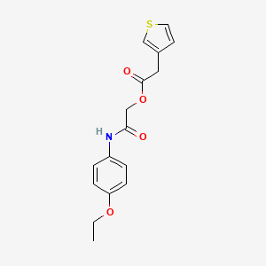 [2-(4-Ethoxyanilino)-2-oxoethyl] 2-thiophen-3-ylacetate