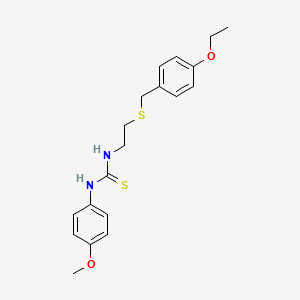 1-[2-[(4-Ethoxyphenyl)methylsulfanyl]ethyl]-3-(4-methoxyphenyl)thiourea