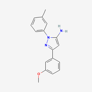 3-(3-Methoxyphenyl)-1-(3-methylphenyl)-1H-pyrazol-5-amine