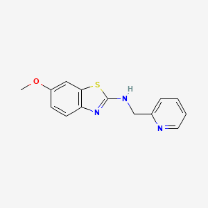 molecular formula C14H13N3OS B1415409 6-甲氧基-N-(吡啶-2-基甲基)-1,3-苯并噻唑-2-胺 CAS No. 1105194-92-0