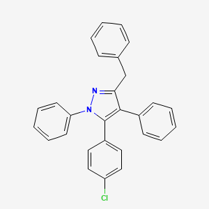 3-Benzyl-5-(4-chlorophenyl)-1,4-diphenyl-1h-pyrazole