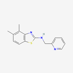 4,5-dimethyl-N-(pyridin-2-ylmethyl)-1,3-benzothiazol-2-amine