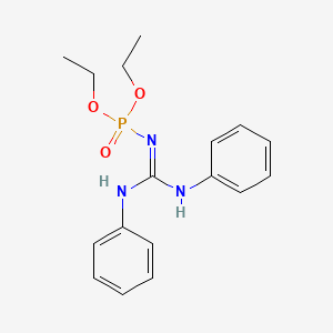 molecular formula C17H22N3O3P B14154122 Diethyl N-(dianilinomethylidene)phosphoramidate CAS No. 6186-04-5