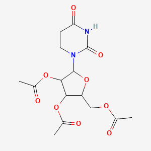 [3,4-Diacetyloxy-5-(2,4-dioxo-1,3-diazinan-1-yl)oxolan-2-yl]methyl acetate