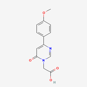 [4-(4-methoxyphenyl)-6-oxopyrimidin-1(6{H})-yl]acetic acid