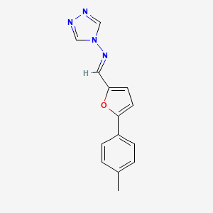 N-{(E)-[5-(4-methylphenyl)furan-2-yl]methylidene}-4H-1,2,4-triazol-4-amine