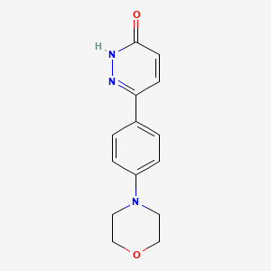molecular formula C14H15N3O2 B1415416 6-(4-Morpholin-4-ylphenyl)pyridazin-3-ol CAS No. 1105194-10-2