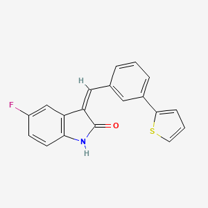 5-fluoro-3-(3-thien-2-ylbenzylidene)-1,3-dihydro-2H-indol-2-one