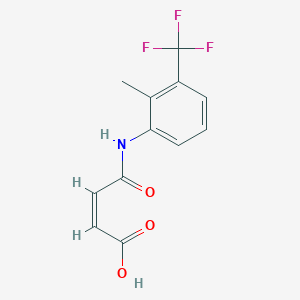 (2Z)-4-{[2-Methyl-3-(trifluoromethyl)phenyl]amino}-4-oxobut-2-enoic acid