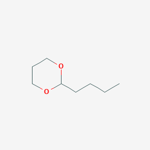 molecular formula C8H16O2 B14154286 2-Butyl-1,3-dioxane CAS No. 5695-66-9