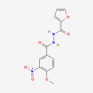 N'-[(4-methoxy-3-nitrophenyl)carbonyl]furan-2-carbohydrazide