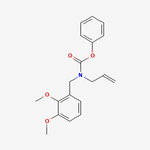 molecular formula C19H21NO4 B14154347 phenyl N-[(2,3-dimethoxyphenyl)methyl]-N-prop-2-enylcarbamate CAS No. 850738-81-7